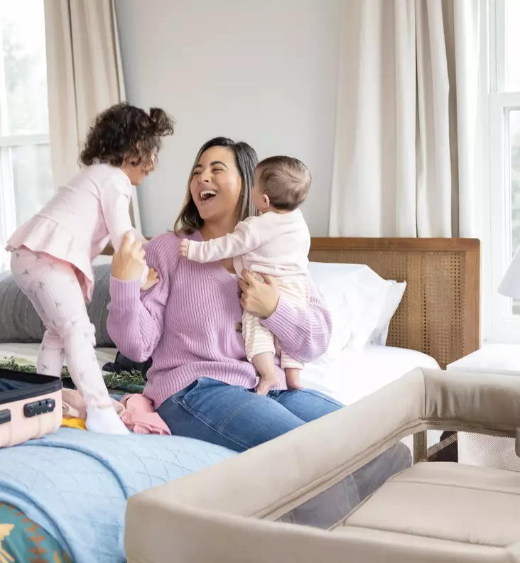 Joie Amigo 120 Lasten Matkasänky vanilla wauva - Matkasängyt - 306643 - 1