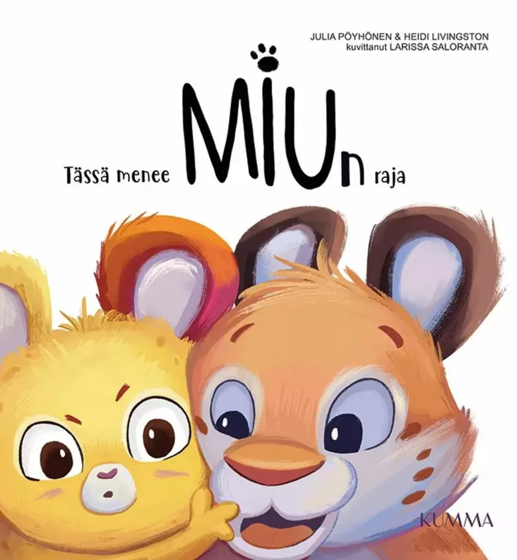 kumma kustannus lasten tunnetaitokirja tässä menee miun raja wauva - Satukirjat - 9789523705593 - 1