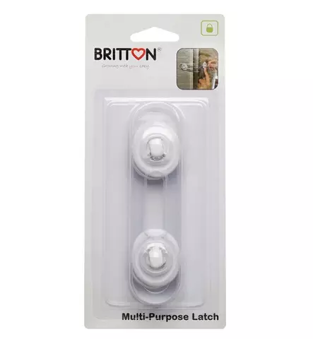 Britton Itseliimautuva Monitoimilukko 2-pack wauva - Laatikkolukot ja kulmasuojat - B1804 - 1