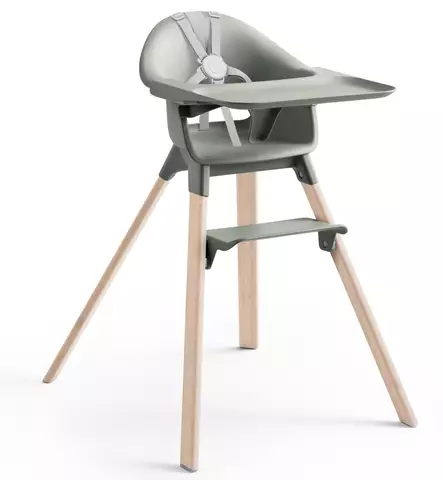 Stokke Clikk Bamboo Syöttötuoli glacier green wauva - Syöttötuolit - 695804 - 2