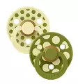 Bibs Colour Studio Tutti 2-pack Latex polka dot luna wasabi wauva - Tutit ja tuttinauhat - 11041104 - 2