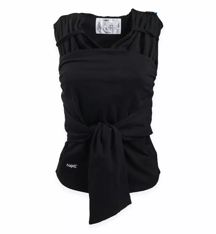 Najell_Wrapp_esisolmittu_kantoliina_Charcoal_BLack_wauva - Kantoliinat - N01101304 - 1