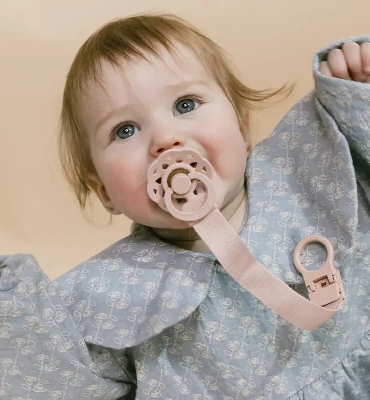 bibs tuttinauha clip loop blush wauva - Tutit ja tuttinauhat - 9501244 - 1