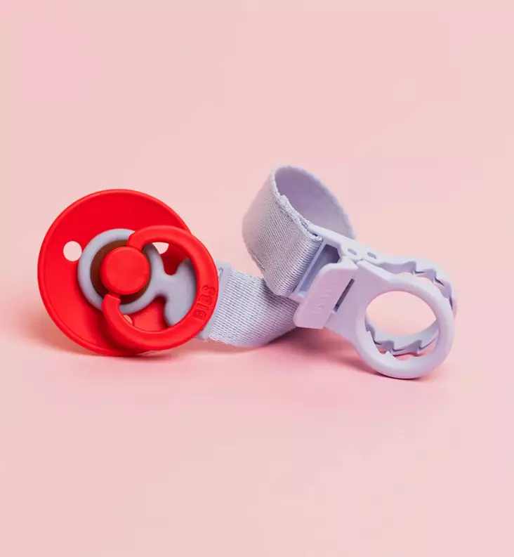 bibs tuttinauha clip loop dusty blue wauva - Tutit ja tuttinauhat - 9501304 - 1