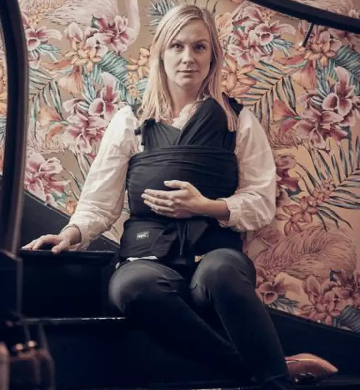 Najell Wrap esisidottu kantoliina, Charcoal Black - Kantoliinat - N01101304 - 1