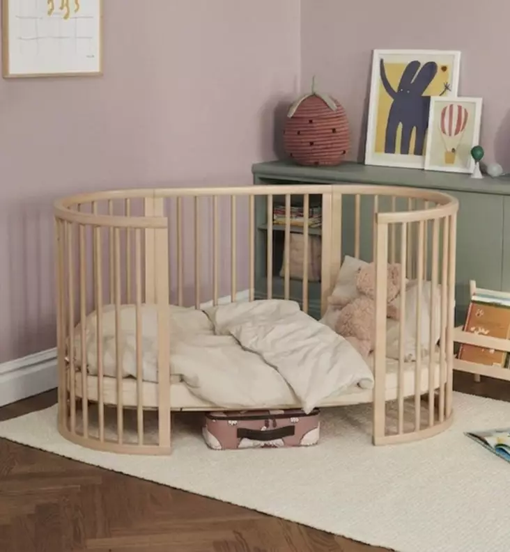 Stokke Sleepi V3 Muotolakana Pinnasänkyyn beige wauva - Liinavaatteet ja suojat pinnasänkyyn - 683314 - 1