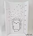 Nord Baby Hoitoalusta Pehmea Changing Mat Soft Hedgehog White Wauva - Hoitoalustat - 262355 - 2
