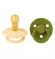 Bibs Colour Tutti 2-pack Latex pale butter wasabi wauva - Tutit ja tuttinauhat - 120475 - 3