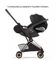 Cybex Coya Style Matkarattaat / Kaupunkirattaat rose gold sepia black wauva - Matkarattaat - 526000615 - 7