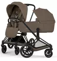 Cybex Priam comfort Lastenvaunut matt black coconut brown wauva - Yhdistelmävaunut - 526001485 - 1