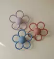Mushie Daisy Rattle Teether Faded Denim wauva - Pehmolelut ja helistimet - 102175 - 6
