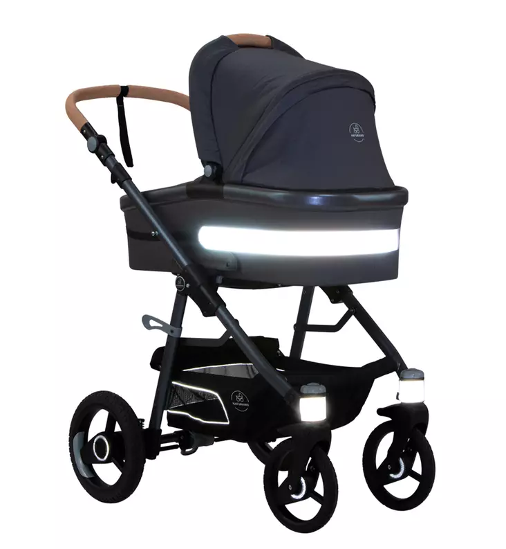 Naturkind Safety Set Heijastinsetti Vaunukoppaan Ratasistuimeen Wauva - Lastenvaunujen ja -rattaiden heijastimet - 915 - 1