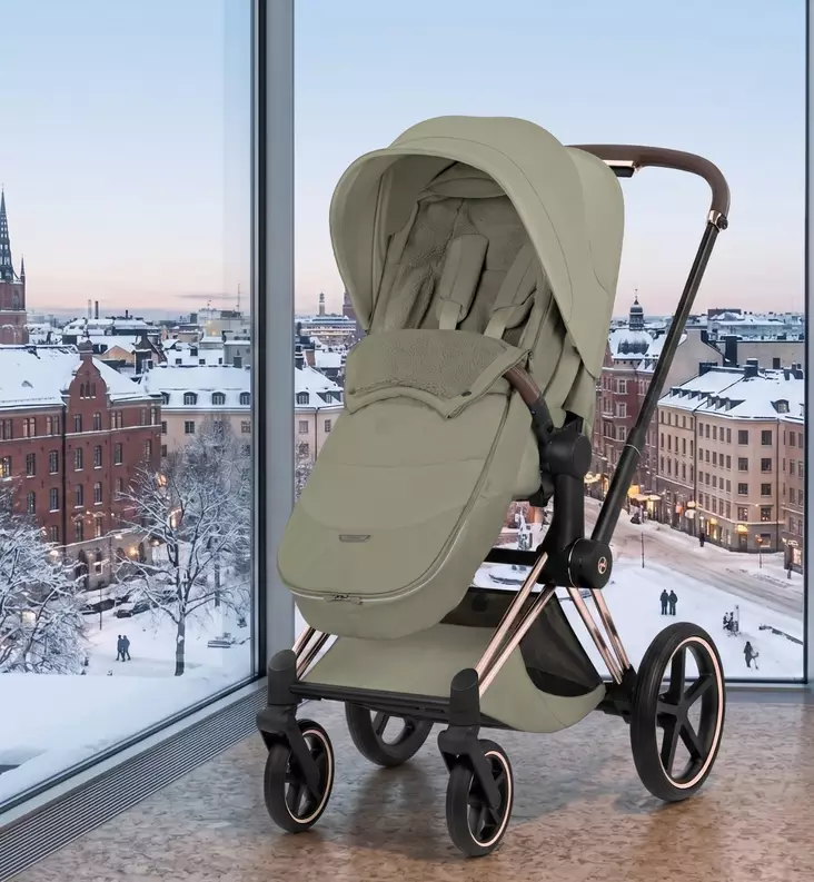 Cybex Platinum Footmuff lämpöpussi rattaaseen sage green wauva - Lämpöpussit ja jalkapeitteet - 526000515 - 1