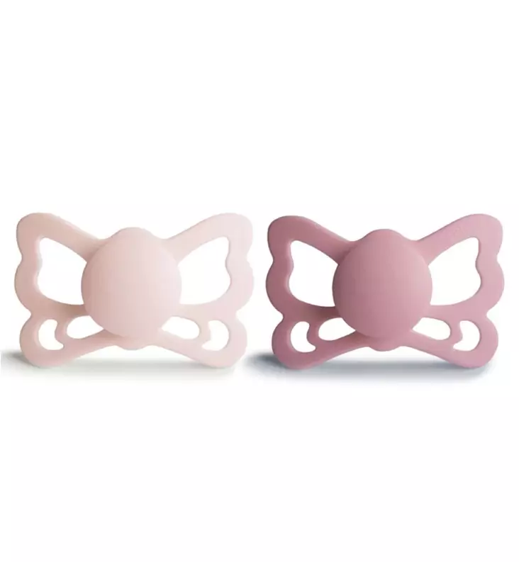 Frigg tutti Butterfly - Anatominen/silikoni, 2-pack wauva - Tutit ja tuttinauhat - 100495 - 1