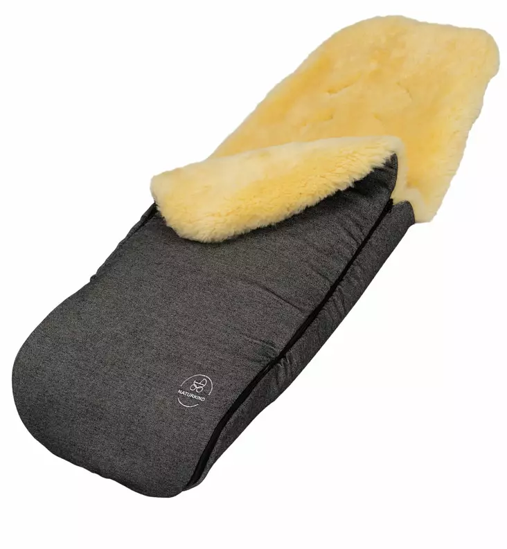 Naturkind_lampipussi_lampaanvilla_rattaaseen_wauva - Lämpöpussit ja jalkapeitteet - 91455 - 1