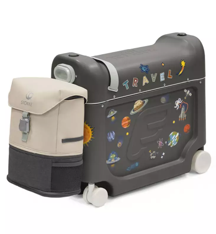 Stokke Jetkids bedbox lasten matkalaukku crew reppu Midnight grey wauva - Stokke JetKids ja matkailu tuotteet - 681405 - 1