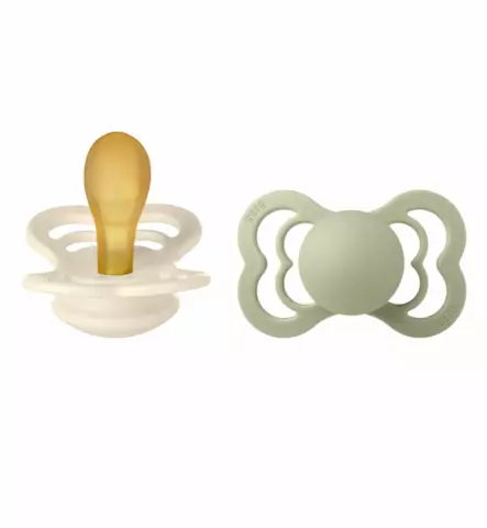 wauva, bibs, supreme, natural rubber, ivory, sage - Tutit ja tuttinauhat - 270346 - 1