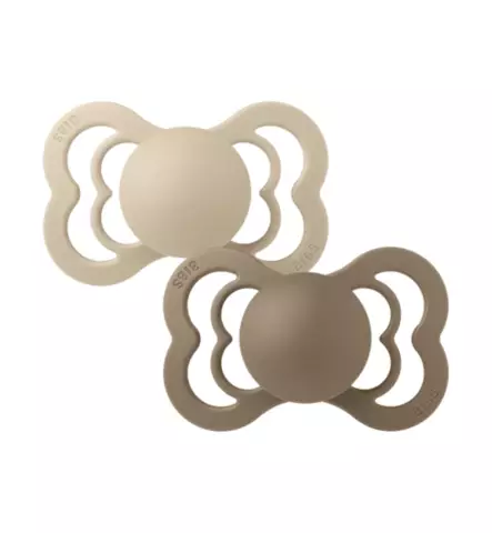 Bibs_supreme_tutti_tutit_2_pack_wauva_vanilla_dark_oak - Tutit ja tuttinauhat - 260336 - 1