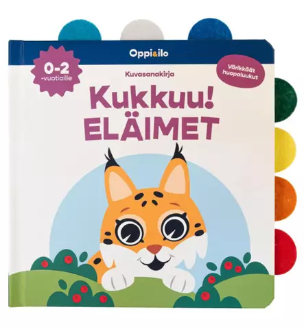 Oppi&Ilo Kukkuu! Eläimet Huopalappukirja wauva - Ensikirjat ja pehmokirjat - WS372976 - 1