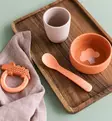 Done_by_Deer_silikoninen_lasten_ateriasetti_papaya_wauva - Lasten kulhot ja lautaset - 1539816 - 2