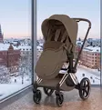 Cybex Platinum Footmuff lämpöpussi rattaaseen coconut brown wauva - Lämpöpussit ja jalkapeitteet - 526001656 - 1