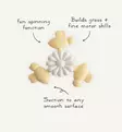Mushie Suction Spinner Toy bee wauva - Puuhalelut taaperoille - 102166 - 7