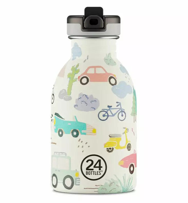 24 Bottles lasten juomapullo ter=C3=A4spullo pillipullo 250 ml Adventu=
re Friends Wauva - Lasten mukit, nokkamukit ja pillimukit - 001816 - 1