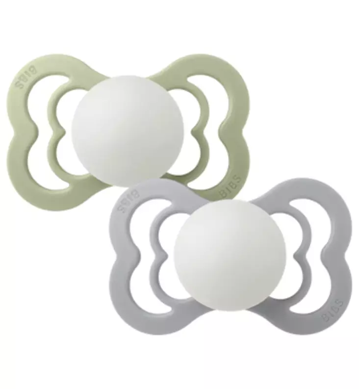 Bibs Supreme Luonnonkumitutti 2-pack Sage Night/Cloud Night - Tutit ja tuttinauhat - 270356 - 1