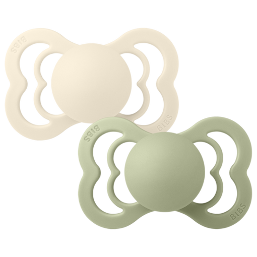 Bibs_supreme_tutti_tutit_2_pack_wauva_ivory_sage - Tutit ja tuttinauhat - 160346 - 1