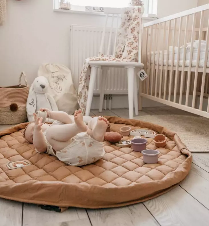 Play&Go_leikkimatto_lelus=C3=A4kki_GOTS_organic_TawnyBrown_ruskea_wauv=
a - Leikkimatot ja lelukaaret - PG096 - 1