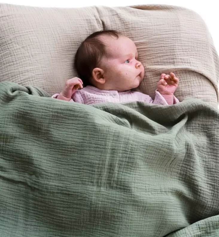 unavaate_pussilakana_vauva_harso_olive - Liinavaatteet ja suojat pinnasänkyyn - 84379 - 1