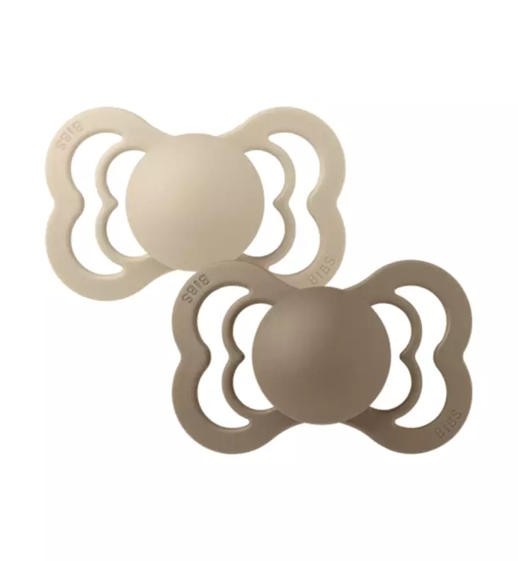 Bibs_supreme_tutti_tutit_2_pack_wauva_vanilla_dark_oak - Tutit ja tuttinauhat - 160336 - 1