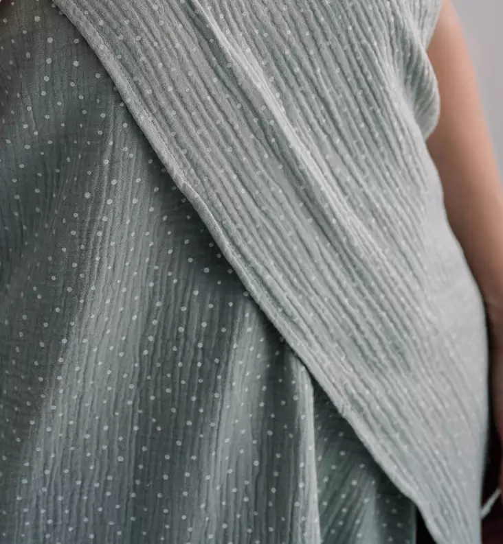 Unavaate Syli-Harsoviltti 130x100 cm dots sea green wauva - Harsot ja kuolalaput - 65466 - 1
