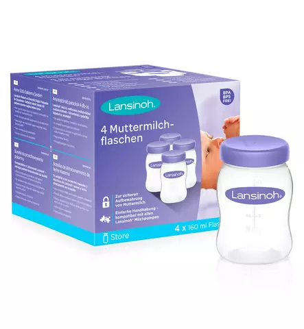 Lansinoh Maidonsäilytyspullo 4 kpl - Rintapumput ja tarvikkeet - LAN20517 - 2