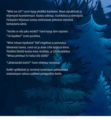 fanni_ja_liian_jännittävä_yö_tunnetaitokirja_kumma_kustannus_wauva - Satukirjat - 9789524519687 - 2