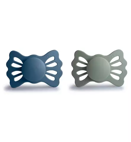 Frigg Lucky Symmetrinen Silikonitutti, 2-pack ocean view sage wauva - Tutit ja tuttinauhat - 5715239030227 - 1