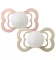 Bibs Supreme Luonnonkumitutti 2-pack Blush Night/Vanilla Night - Tutit ja tuttinauhat - 270357 - 1