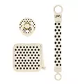 Bibs Lahjapakkaus Tutti, Tuttinauha ja Tuttikotelo polka dots ivory black wauva - Tutit ja tuttinauhat - 7500147 - 2