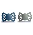 Frigg Lucky Symmetrinen Silikonitutti, 2-pack ocean view sage wauva - Tutit ja tuttinauhat - 5715239030227 - 1