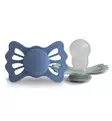 Frigg Lucky Symmetrinen Silikonitutti, 2-pack ocean view sage wauva - Tutit ja tuttinauhat - 5715239030227 - 3