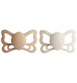 Frigg butterly anatominen silikonitutti silky satin cream wauva - Tutit ja tuttinauhat - 100487 - 1