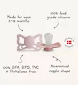 Frigg butterly anatominen silikonitutti silky satin cream wauva - Tutit ja tuttinauhat - 100487 - 7