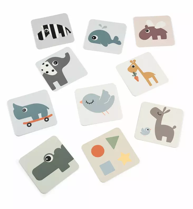 Done by Deer kontrastikortit vauvalle Wauva - Vaunu- ja aktiviteettilelut vauvoille - 4845007 - 1