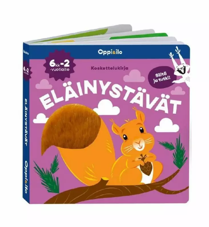 Oppi&Ilo_silit=C3=A4_ja_tutki_koskettelukirja_ensikirja_wauva - Ensikirjat ja pehmokirjat - WS63127 - 1