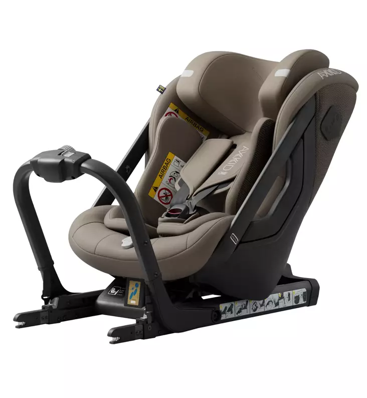 Axkid ONE 3 Turvaistuin 61-125 cm/23 kg driftwood beige wauva - ISOFIX turvaistuimet - 25110247 - 1