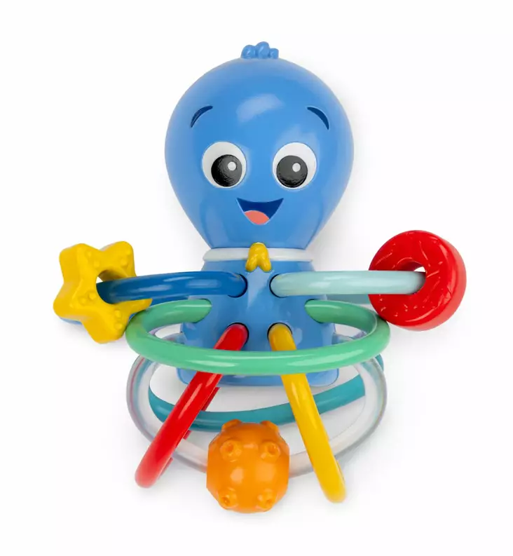 BabyEinstein_Teether_Opus_Shake_Sooth_Purulelu_Colourful_Octopus_Wauva_Tampere_Helsinki - Vaunu- ja aktiviteettilelut vauvoille - BE-13157 - 1