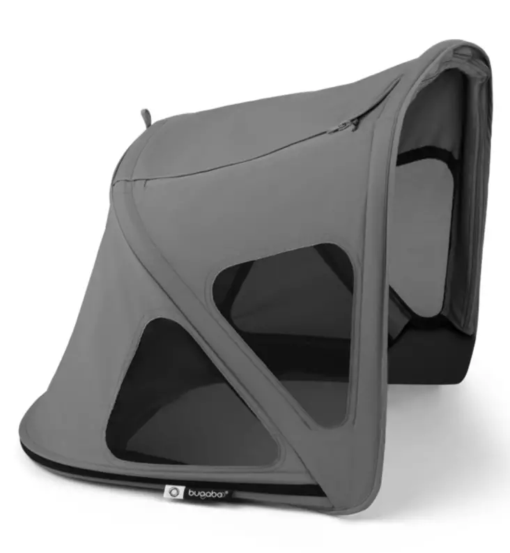 Bugaboo Fox5 Breezy Kesäkuomu vaunuun ja rattaaseen moon grey wauva - Vaunuverhot ja aurinkovarjot rattaisiin - 100221037 - 1