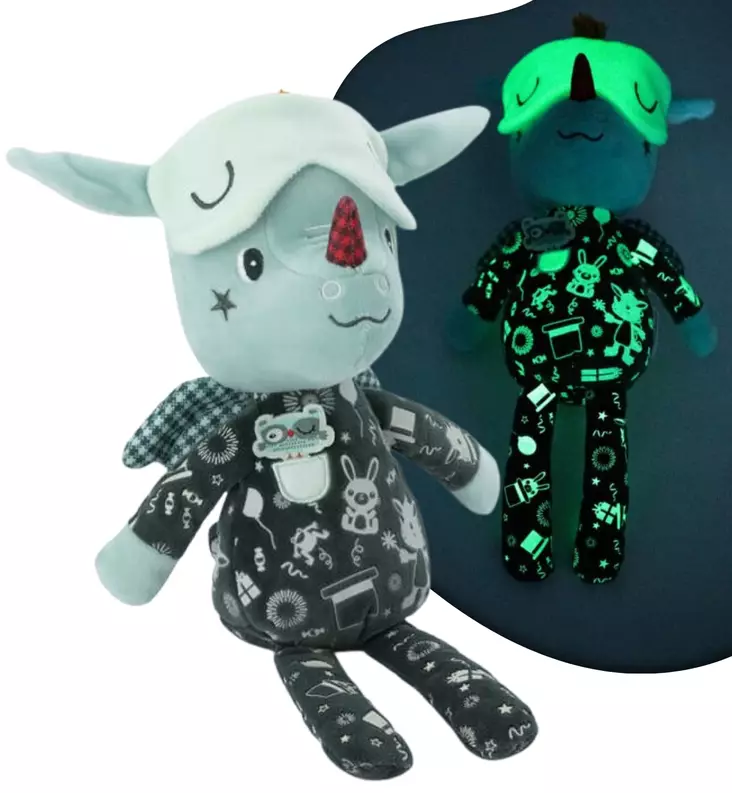 Lilliputiens Unikaveri lohikäärme pimeässä hohtava wauva - Unilelut ja uniliinat - LP83447 - 1