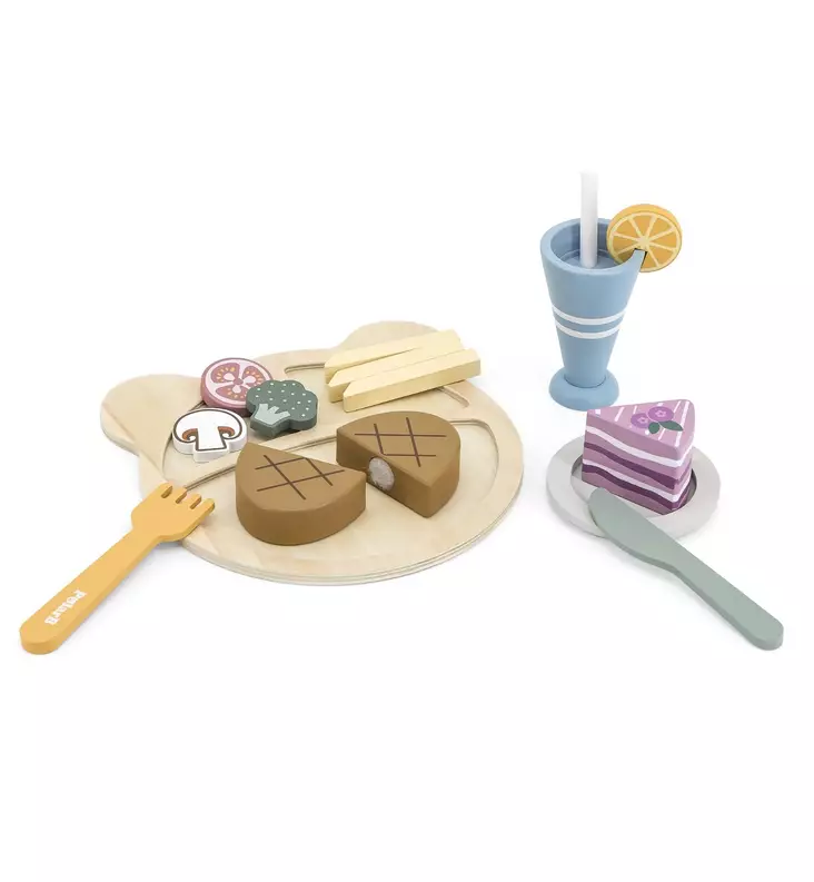 PolarB Lasten leikkiruokasetti wauva - Puuhalelut taaperoille - 274467 - 1