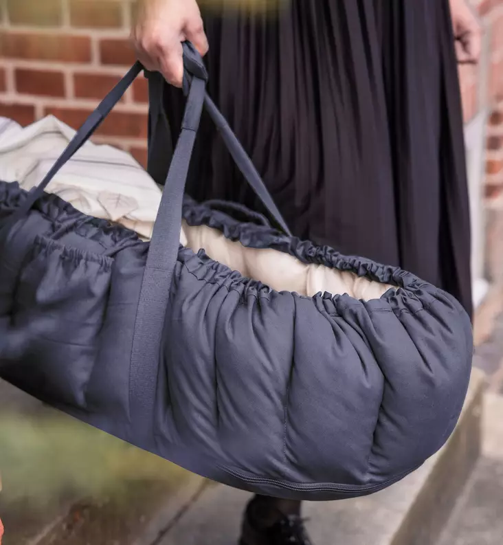 Sebra Kannettava Unipesä/Kantokassi  3-in-1  blue wauva - Unipesät, unipussit ja kapalot - 101630007 - 1